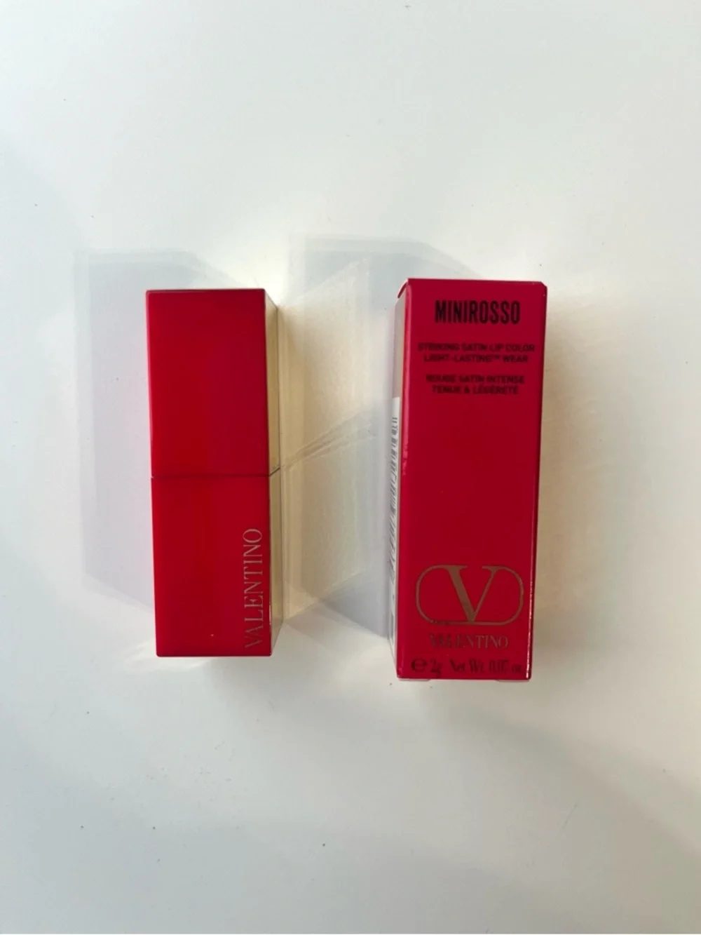 VALENTINO Satin Mini Lipstick #22R MINIROSSO RED NWT